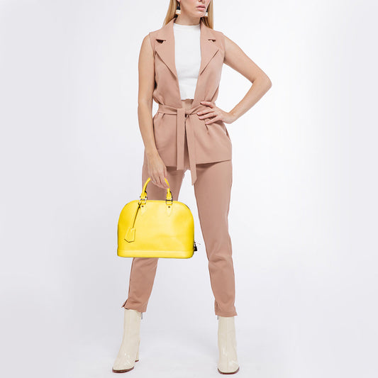 LOUIS VUITTON Citron Epi Leather Alma PM Bag