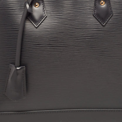 LOUIS VUITTON Black Epi Leather Alma PM Bag