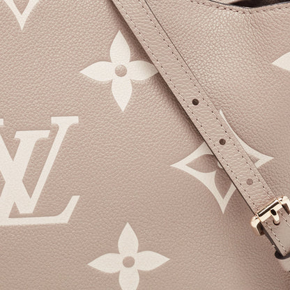LOUIS VUITTON Bicolor Monogram Empriente Leather Patit Palais Bag