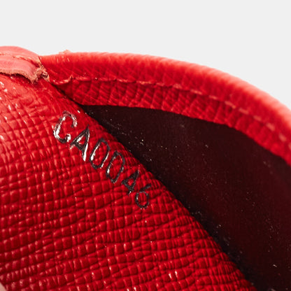LOUIS VUITTON Red Epi Leather Pocket Organizer