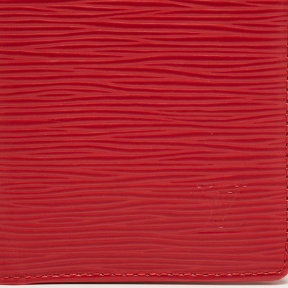 LOUIS VUITTON Red Epi Leather Pocket Organizer