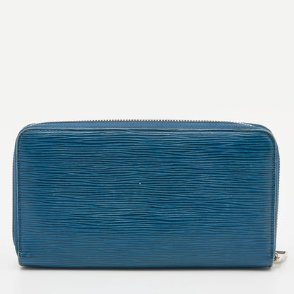 LOUIS VUITTON Cyan Epi Leather Zippy Wallet