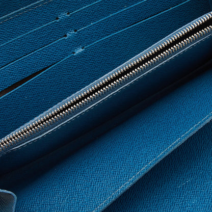 LOUIS VUITTON Cyan Epi Leather Zippy Wallet