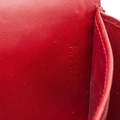LOUIS VUITTON Pomme D'amour Monogram Vernis Sarah Wallet