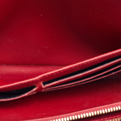 LOUIS VUITTON Pomme D'amour Monogram Vernis Sarah Wallet