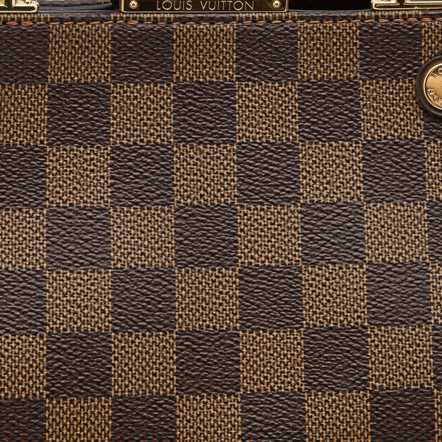 LOUIS VUITTON Bordeaux Damier Ebene Canvas Brittany Bag