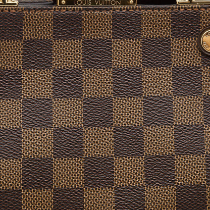 LOUIS VUITTON Bordeaux Damier Ebene Canvas Brittany Bag