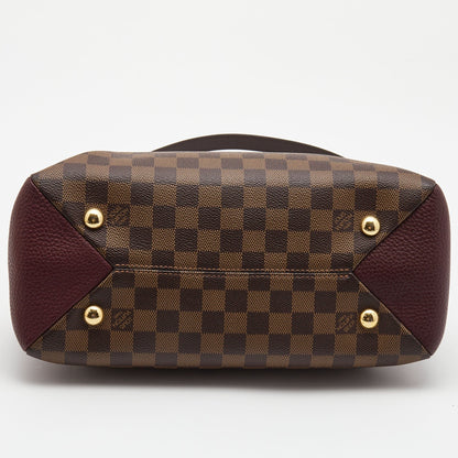 LOUIS VUITTON Bordeaux Damier Ebene Canvas Brittany Bag