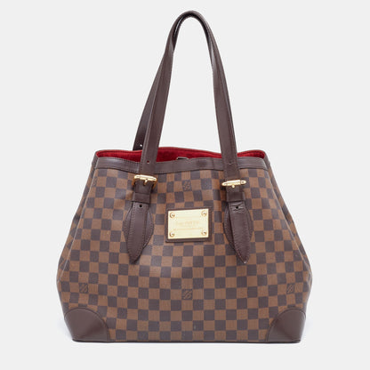 LOUIS VUITTON Damier Ebene Canvas Hampstead MM Bag