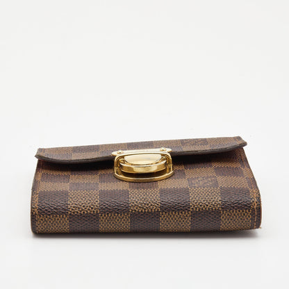 LOUIS VUITTON Damier Ebene Canvas Koala Wallet