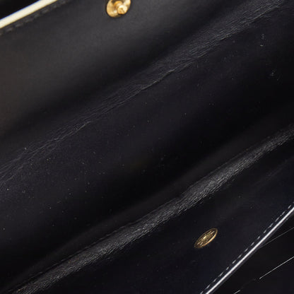 LOUIS VUITTON Black Leather Porte Tresor International Wallet