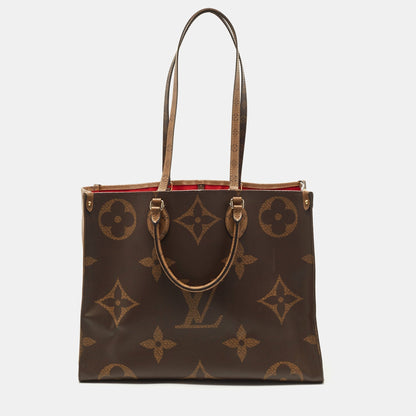 LOUIS VUITTON Monogram Reverse Giant Canvas OnTheGo GM Bag
