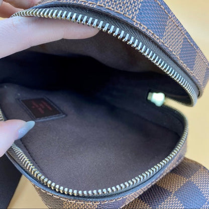 LOUIS VUITTON Damier Ebene Geronimos Waist Bag