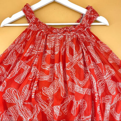 CHANEL red Cotton dress