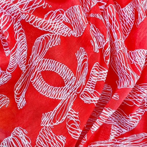 CHANEL red Cotton dress