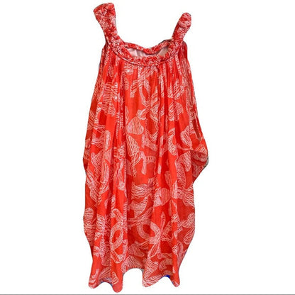 CHANEL red Cotton dress