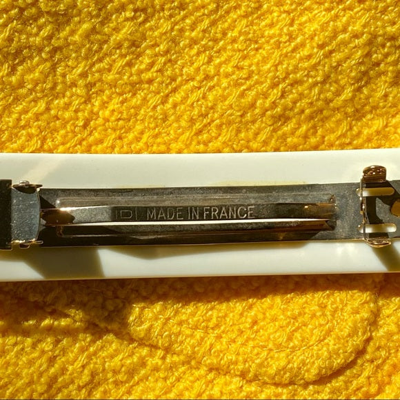 CHANEL vintage Camellia hair barrette