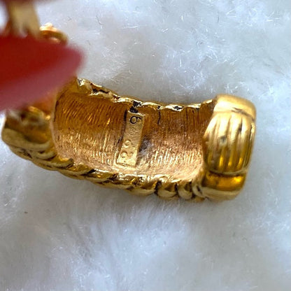 CHANEL vintage gold earrings