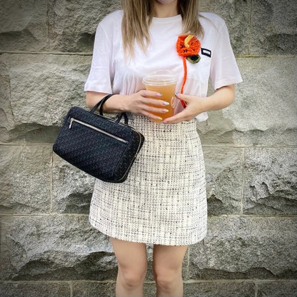 DIOR black monogram handbag