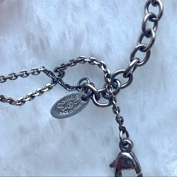 CHANEL two sides star necklace