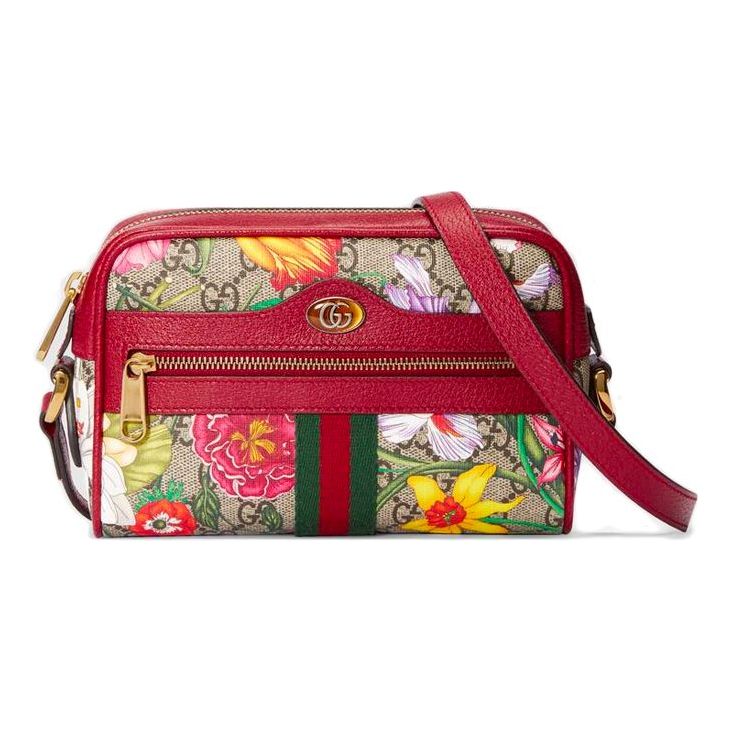 (WMNS) GUCCI Ophidia SeriesGG floral Clutch Single Shoulder Bag mini 517350-92YBC-8722