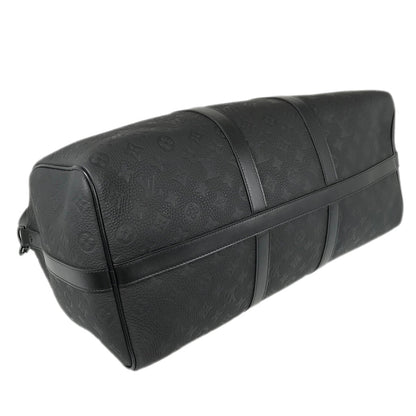 LOUIS VUITTON Monogram Taurillon Clemence keepall Bandouliere 50 Boston bag