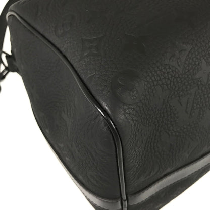 LOUIS VUITTON Monogram Taurillon Clemence keepall Bandouliere 50 Boston bag