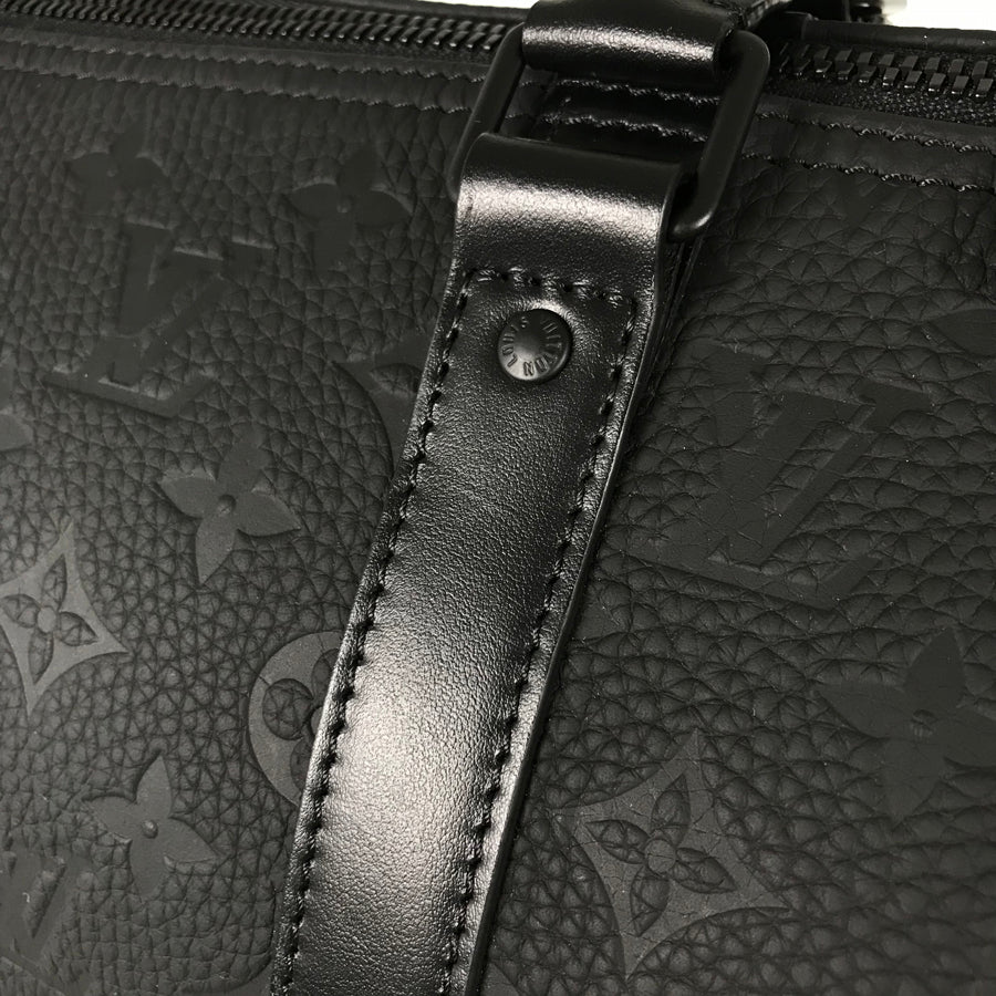 LOUIS VUITTON Monogram Taurillon Clemence keepall Bandouliere 50 Boston bag