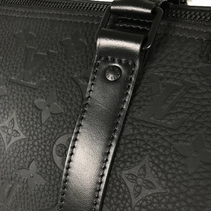 LOUIS VUITTON Monogram Taurillon Clemence keepall Bandouliere 50 Boston bag