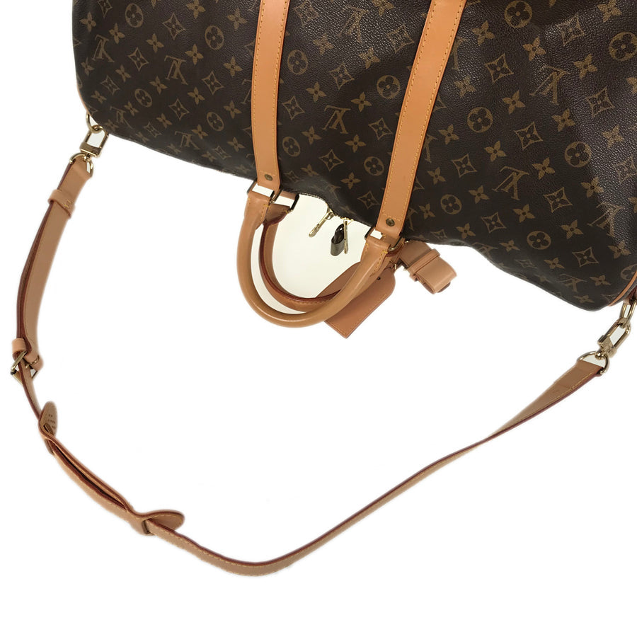 LOUIS VUITTON Monogram keepall Bandolier 55 Boston bag