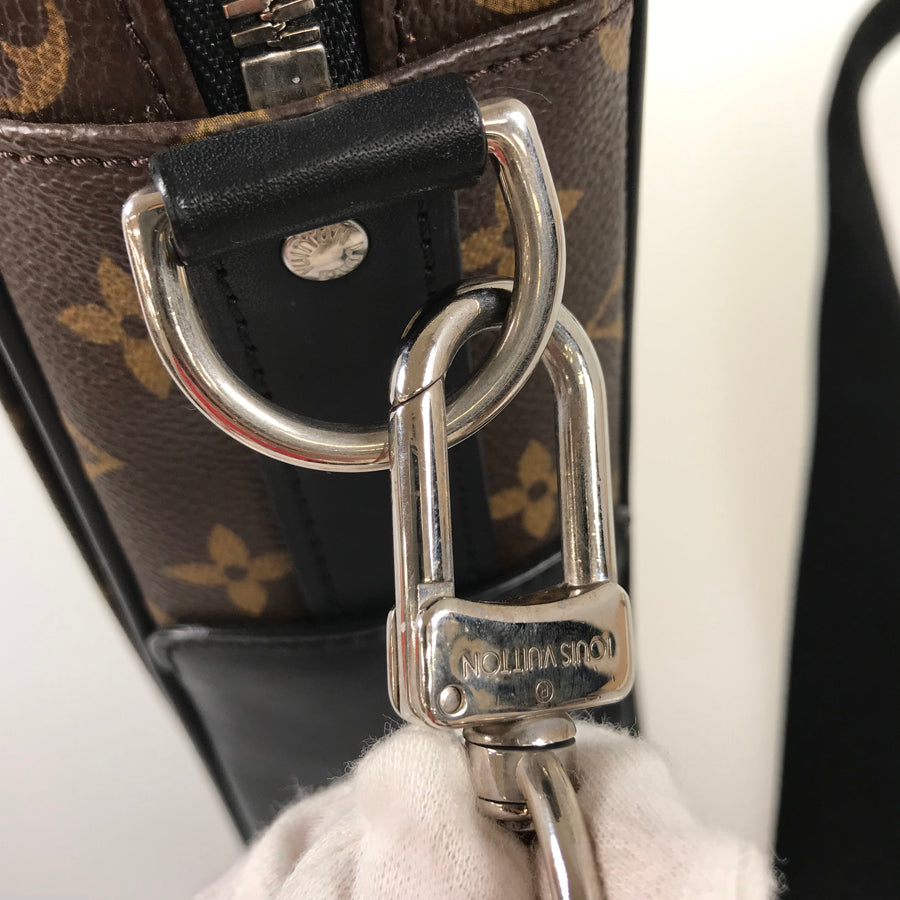 LOUIS VUITTON Monogram Macassar Soft Briefcase M56719 Briefcase