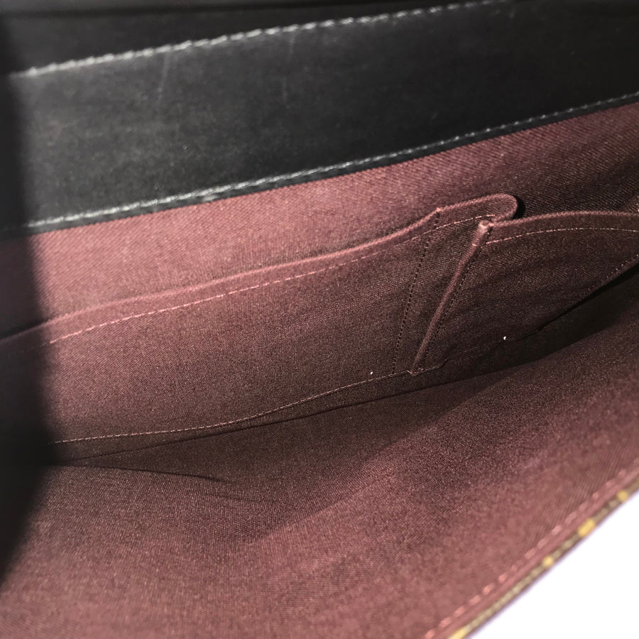 LOUIS VUITTON Monogram Macassar Soft Briefcase M56719 Briefcase