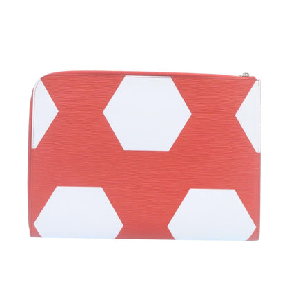 LOUIS VUITTON Epi Pochette Jules GM Clutch Bag Red M63232 LV Auth 34660A