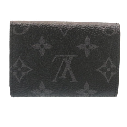 LOUIS VUITTON Monogram Eclipse Discovery Compact wallet Wallet M67630 Auth 34673