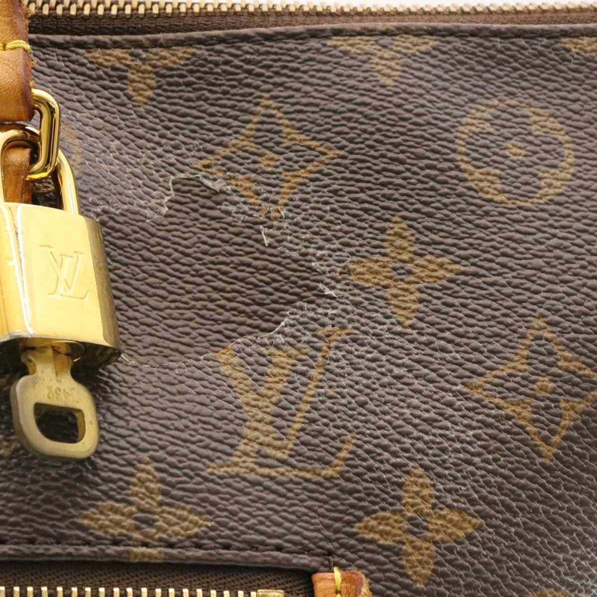 LOUIS VUITTON Monogram Jena MM Tote Bag M42267 LV Auth 34880