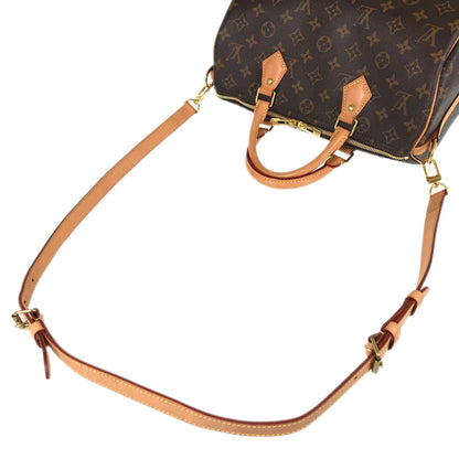 LOUIS VUITTON Monogram Speedy 30 Bundriere 2WAY Shoulder Handbag