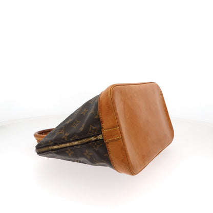 LOUIS VUITTON Alma Handbag in Brown Canvas