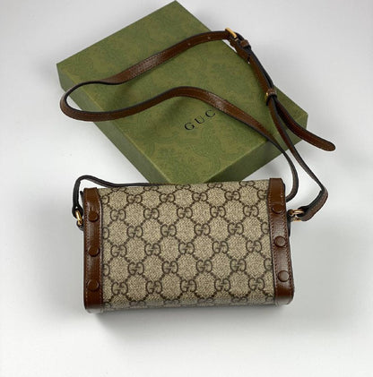 Gucci Horsebit 1955 mini bag  GG Supreme canvas