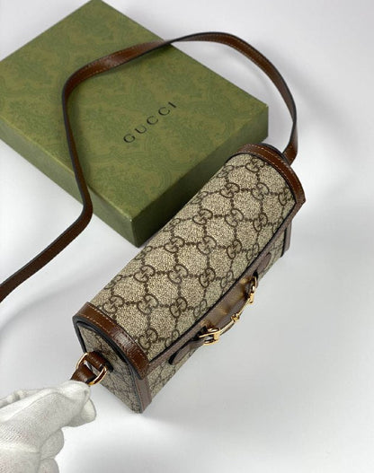 Gucci Horsebit 1955 mini bag  GG Supreme canvas
