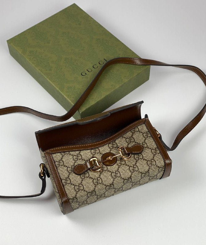 Gucci Horsebit 1955 mini bag  GG Supreme canvas
