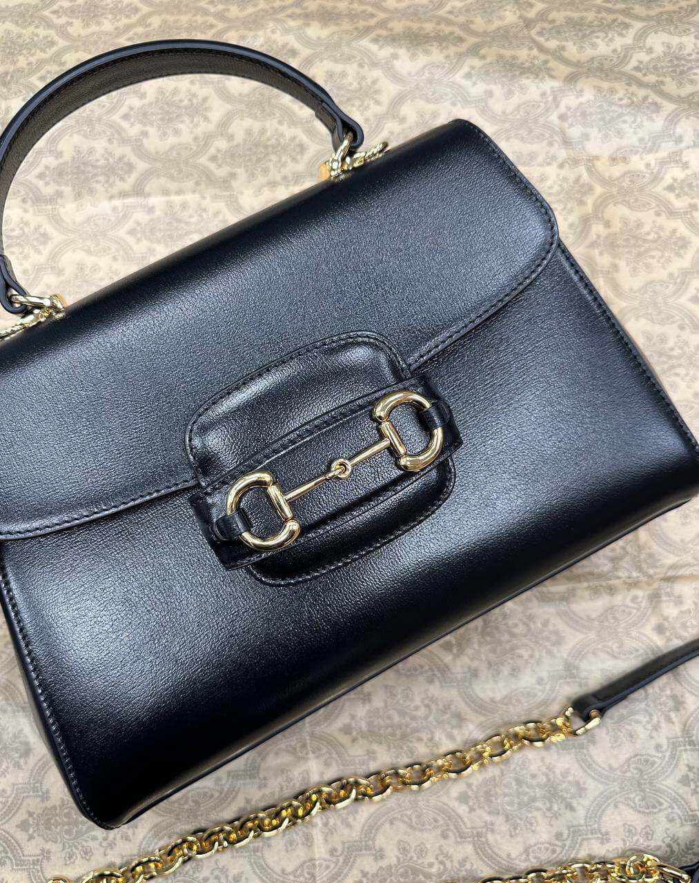 Gucci Horsebit 1955 medium bag black