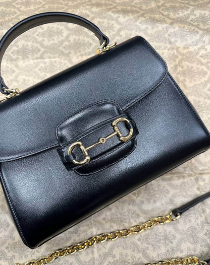 Gucci Horsebit 1955 medium bag black