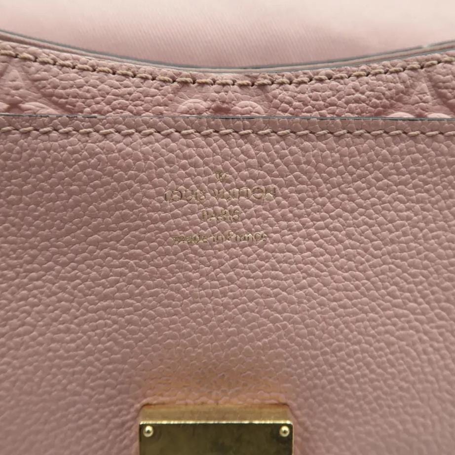 LOUIS VUITTON Blanche BB Empreinte Leather Shoulder Bag Rose Poudre