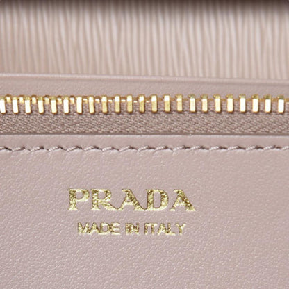 Prada Cipria Beige Vitello Move Leather Chain Wallet Crossbody 1MT290