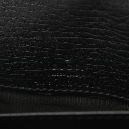 Gucci GG Marmont Chain Wallet Leather Black Bijou 879409