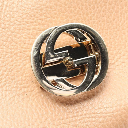 Gucci Interlocking G Handbag Leather Beige 2way 880584