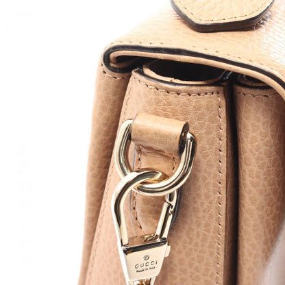 Gucci Interlocking G Handbag Leather Beige 2way 880584