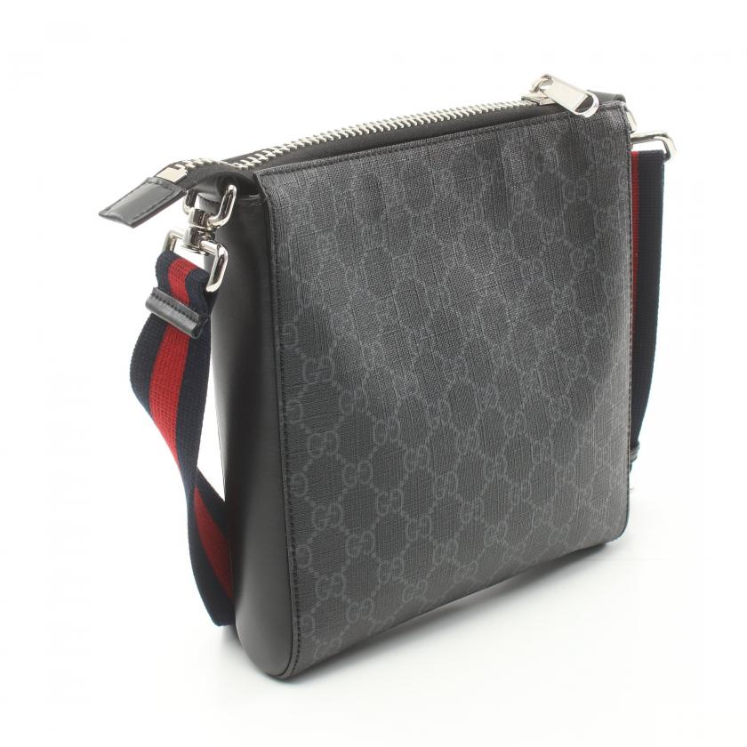 GUCCI GG Supreme Small Messenger bag Shoulder bag PVC leather black multicolor 881991