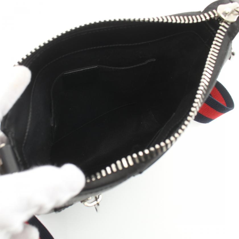 GUCCI GG Supreme Small Messenger bag Shoulder bag PVC leather black multicolor 881991