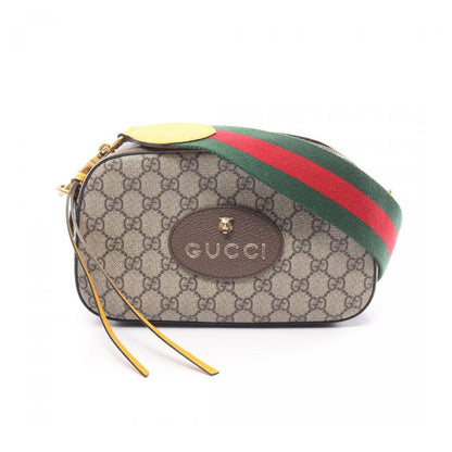 Gucci GG Supreme Neo Vintage Sherry Line Messenger Bag Shoulder Bag PVC Leather Multicolor 881605